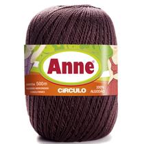 Linha Anne 500 Metros de 295 TEX e 100% Algodão Circulo para Crochê, Tricô, Bico, Barra, Artesanato e Amigurumi