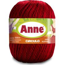 Linha Anne Novelo Grande com 500 metros Circulo para Crochê, Tricô, Bordado, Barrado, Bico e Amigurumi