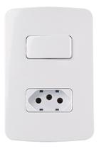 Linha B3 Conj 42 Interruptor Simples 10a 250v + Tomada 20a
