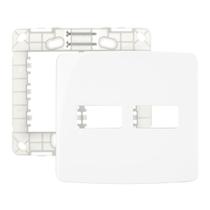 Linha B3 Conj 44 Placa p/ 2 Módulos Horizontais