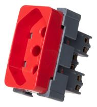 Linha B3 Tomada Padrão Brasileiro Vermelha 2p+t 20a 250v