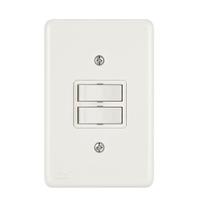 Linha Bianca Conjunto 4x2 2 Interruptores Simples 10a Apoio