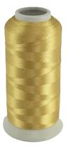 Linha Bordar 100% Poliester 120g Cone 4000 Cor Dourado Claro Linha Bordar 100% Poliester 120g Cone 4000 Cor Dourado Claro