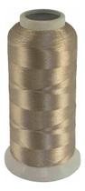 Linha Bordar 100% Poliéster 120g Cone 4000m Cor Bege Cáqui Linha Bordar 100% Poliéster 120g Cone 4000m Cor Bege Cáqui