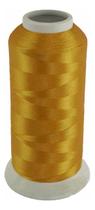 Linha Bordar 100% Poliéster 120g Cone 4000m Cor Ouro Dourado