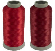 Linha Bordar 100% Poliéster 120g Cone 4000m Cor Vermelho