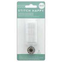Linha Branco para Costura Papel e Tecido Stitch Happy We R