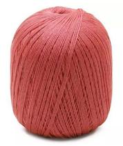 Linha Brisa Pingouin Cor 1323 Papoula 100 Gramas para Crochê