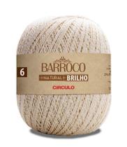 Linha Círculo Barroco Natural 6 Brilho Ouro 400g / 433 Metros Linha Círculo Barroco Natural 6 Brilho Ouro 400g / 433 Metros