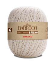 Linha Círculo Barroco Natural 6 Brilho Prata 400g / 433 Metros Linha Círculo Barroco Natural 6 Brilho Prata 400g / 433 Metros
