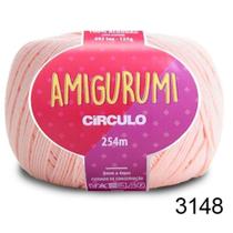Linha croche amigurumi circulo com 254m algodão 3148 macadamia