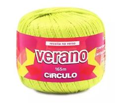 LINHA CROCHÊ VERANO 165 MTS COR 1729 AMARELO NEON - Círculo