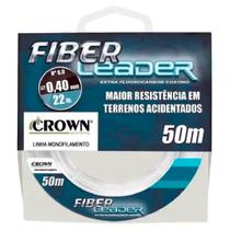 Linha Crown Fiber Leader Fluorocarbon 0,47mm 28lb 50m
