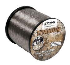 Linha Crown Titanium Nylon 0.26mm 12lb - 500m