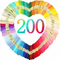 Linha de bordar Athena's Elements Rainbow 200 cores