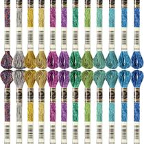 Linha de bordar WILLBOND Metallic Floss, 24 unidades (clássica)