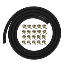 Linha de combustível Be-one 1/4 de polegada ID +20 braçadeiras de mangueira de 2/5 polegadas