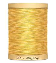 Linha de costura de algodão 800 m, espessura 50, amarelo nascer do sol