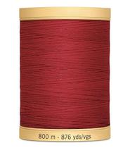 Linha de costura de algodão 800 m vermelha 100% natural Linha de costura de algodão 800 m vermelha 100% natural