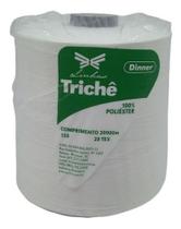 Linha De Costura Dinner 20.000m 100% Poliéster Branca