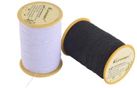 Linha de costura elástica KONMAY 0,5 mm 1000 m preto e branco para costura Linha de costura elástica KONMAY 0,5 mm 1000 m preto e branco para costura