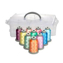 Linha de Costura GLIDE Spring Set 10 Cores 1.100 jardas Linha de Costura GLIDE Spring Set 10 Cores 1.100 jardas