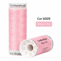 Linha de Costura Máquina e Manual Costuratex UND c/100m TEX 25 100% Poliéster - Varias Cores Cor:Rosa Chá 6009