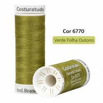 Linha de Costura Máquina e Manual Costuratex UND c/100m TEX 25 100% Poliéster - Varias Cores Cor:Verde Folha Outono 6770