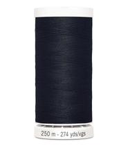 Linha de costura universal 250 m preta em poliéster resistente Linha de costura universal 250 m preta em poliéster resistente