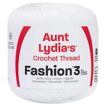 Linha de crochê Red Heart Fashion White 100% algodão Linha de crochê Red Heart Fashion White 100% algodão