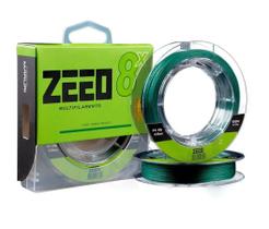 Linha de multifilamento maruri zeeo 8x 150m verde musgo 0,35mm 52lb