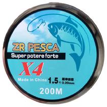 Linha de Multifilamento P/ Pesca 200m 4x 0,20mm Colorida