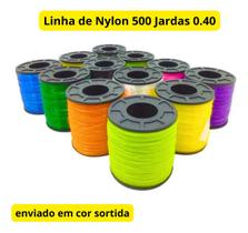 Linha De Nylon 500 Jardas Colorido Para Pipa 12 Unidades