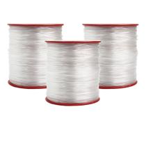 Linha de Nylon Para Pesca Fio 1.0mm Resistência 43Kg 108 Metros 3 Rolos Linha de Nylon Para Pesca Fio 1.0mm Resistência 43Kg 108 Metros 3 Rolos
