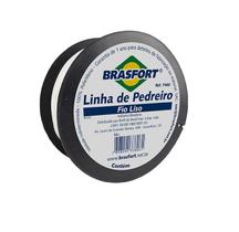 Linha De Pedreiro (Fio Liso) - 100m - Branco - BRASFORT Linha De Pedreiro (Fio Liso) - 100m - Branco - BRASFORT