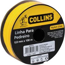 Linha de Pedreiro Nylon Amarelo 0,80 x 100 MTS - Collins