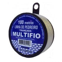 Linha De Pedreiro Trançada 100m Monofil - Multifio 3 Rolos