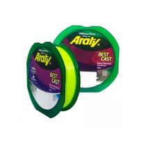 Linha de Pesca ARATY BEST CAST 300M 0,28 Amarelo Fluorescente