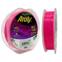 Linha de Pesca ARATY BEST CAST 300M 0,33 Rosa