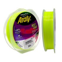Linha de Pesca ARATY BEST CAST 300M 0,40 Amarelo Fluorescente