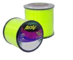 Linha De Pesca Araty Best Cast Amarelo Fluorescente Varia Medidas