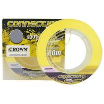 Linha De Pesca Crown Connection Multifilamento 9 Fios Amarelo 0,16mm 20lbs 150m