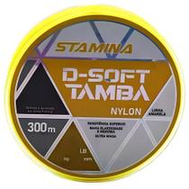 Linha de Pesca D-Soft Tamba 300m Amarelo - Stamina 0,35mm