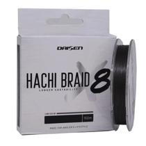 Linha De Pesca Daisen Hachi Braid 8X 1.5 0,17mm Multifilamento Resistência 11Kg Carretel Com 150m