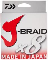 Linha de pesca Daiwa J-BRAIDX8 Filler Spool Chartreuse de 4 libras Linha de pesca Daiwa J-BRAIDX8 Filler Spool Chartreuse de 4 libras