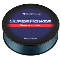 Linha de pesca KastKing Superpower, trançada, cinza de baixa visibilidade, 12 libras