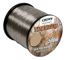 Linha de pesca monofilamento crown titanium (nylon) 0,70mm 500mtr - 36,28kg