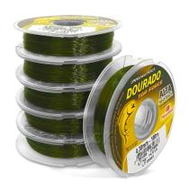 Linha de Pesca Monofilamento Dourado Top Force 0.40mm 24,3lb/11kg - 100m