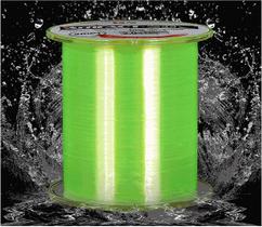 Linha de pesca monofilamento HUOGUO Linha de pesca de nylon mono - Superior forte 30% maior resistência à abrasão, 218-547 jardas, 4LB-88LB verde 32LB (14,51 kg) 0,37 mm-547 jardas