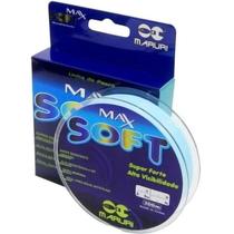 Linha de pesca monofilamento maruri max soft 0.203 azul - 7,8lb - 300m Linha de pesca monofilamento maruri max soft 0.203 azul - 7,8lb - 300m